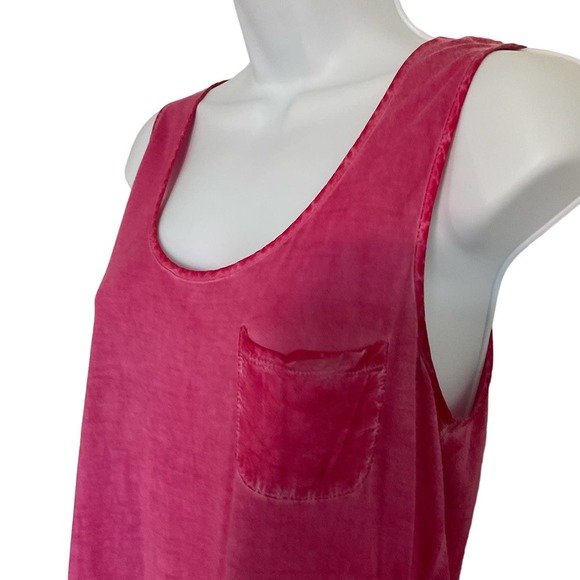 AG Adriano Goldschmied Jersey Knit Tank Top Tee Shirt PINK NWT M - Picture 5 of 9